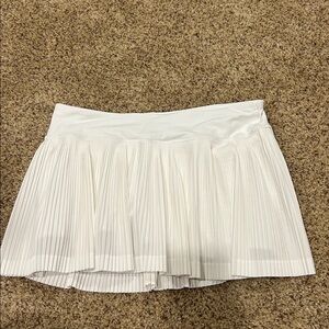 Lululemon White Pleated Skirt